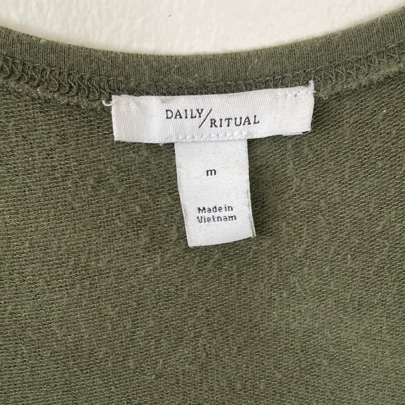 Olive Green  Daily Ritual Jumpsuit - Picture 3 of 7